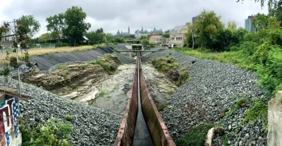 Work on Victoria Island