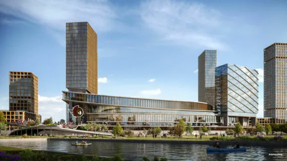 Rendering of the major event centre, as envisioned at LeBreton Flats by a group led by the Ottawa Senators NHL hockey team