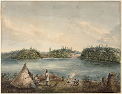 Algonquin seasonal camp near Kìwekì Point